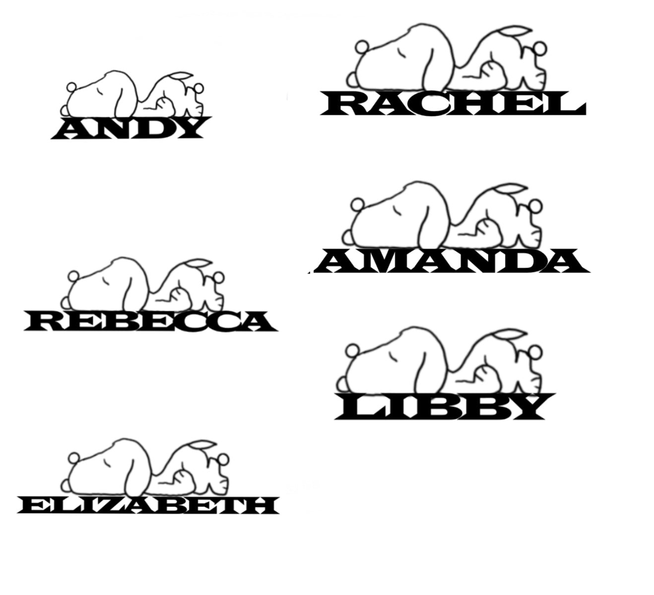 Custom Sleepy Nameplate