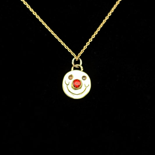 14k Gold Smiley Charm
